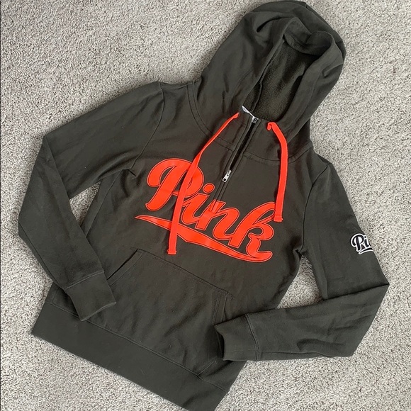 Pink 1/4 zip hoodie - Picture 2 of 5